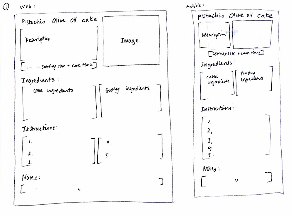 Web and mobile prototype 1